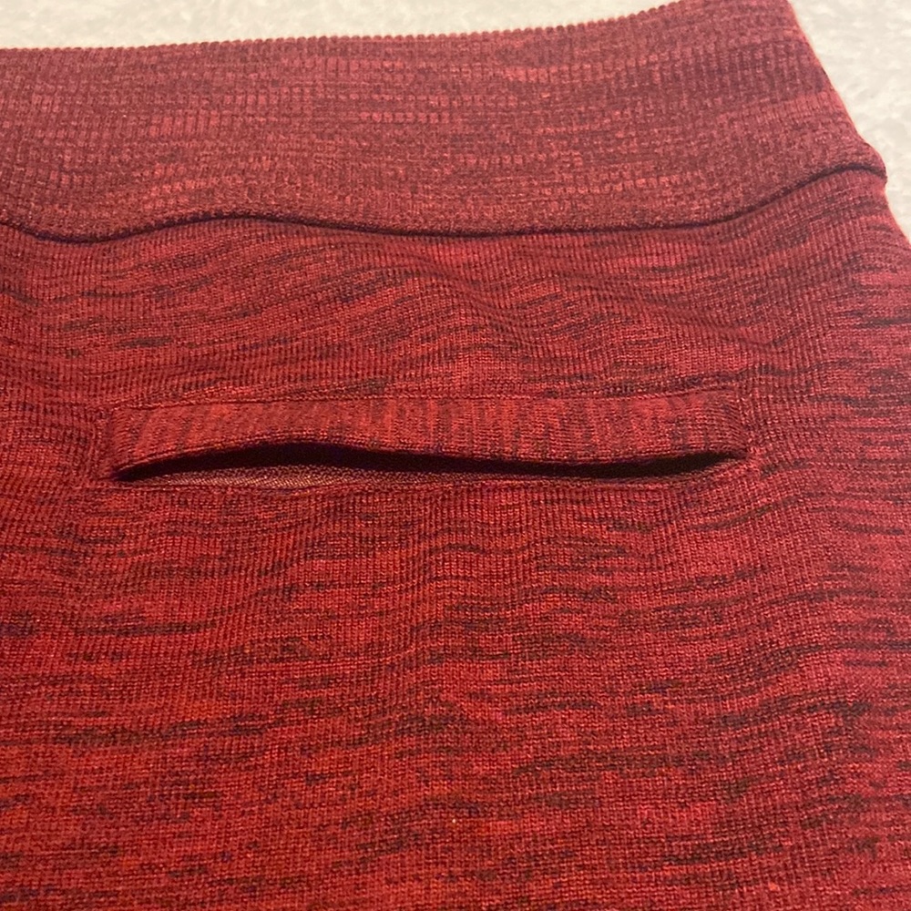 NWT Z BY ZOBHA Size XL Skort Wine Space Dye Elastic Waist Pull On Tie Waist - Picture 8 of 14
